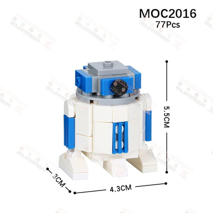 Sci-Fi Movie Series Droid Building Blocks Creative Mini Collector Turret Robot Annihilator Robot Model Bricks Toys For Kids Gift