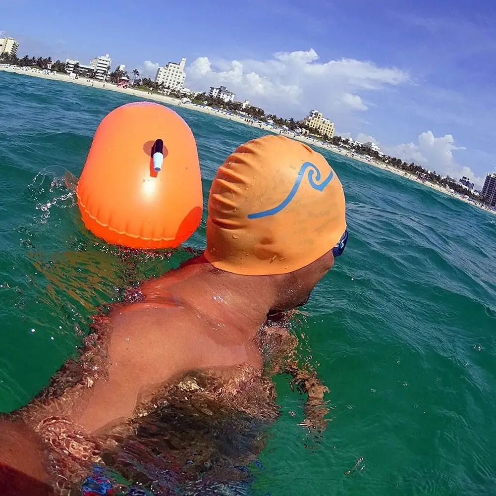 3 colors Swimming Float Bag Thickened Buoy Anti Drowning Drifting Ball Swimming Bunch Canoe Storage Drifting Bag