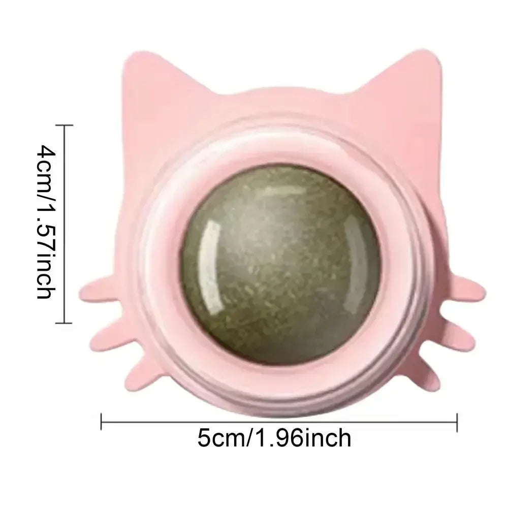Catnip Balls Funny Lickable Cat Snack Catnip Balls Kitten Playing Chewing Cleaning Teeth Toy For pet supplies Small Medium Cats