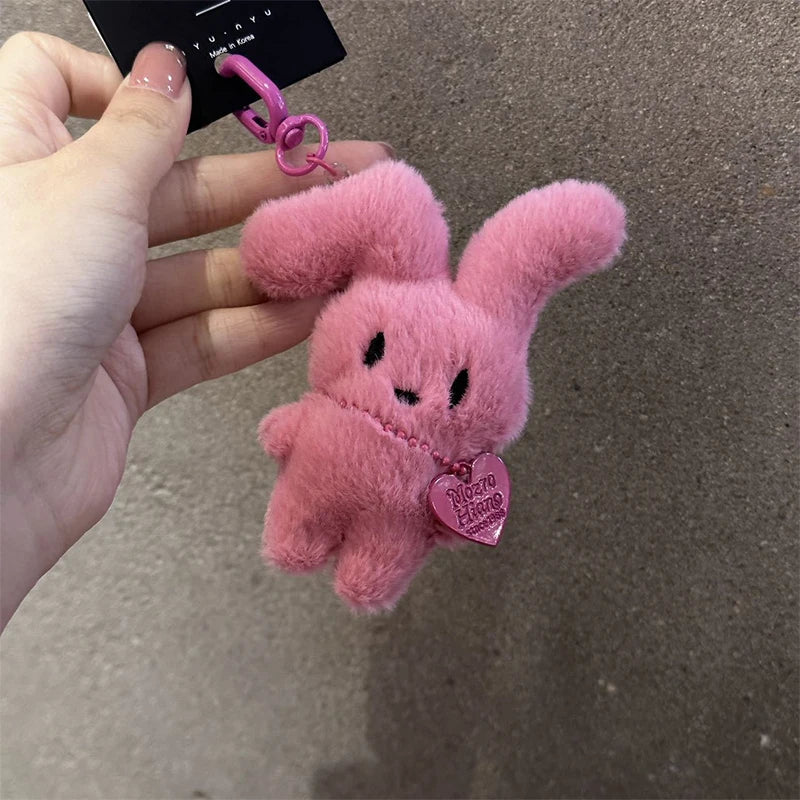 Kawaii Cartoon Rabbit Cute Plush Toys Doll Keychain Creative Backpack Pendant Decoration Kids Children Girls Boys Gifts