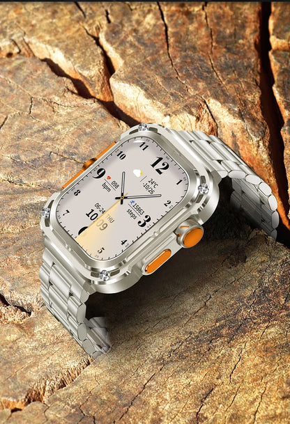 LIGE New 2.1" Ultra HD NFC Bluetooth Call Smart Watch Men Compass GPS Track 460mAH Battery Waterproof Watches For Android IOS