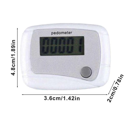 Pedometer for Walking Digital Fitness Sports Walk Meter 3D Step Pedometer for Sports Running Training Hiking Backpacking Travel