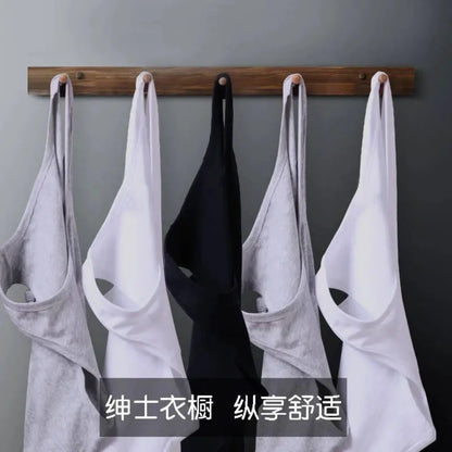 2026 NEW Four Seasons Men Pure Cotton Vest Youth Fit Sports Fitness Middle-aged Casual Sleeveless Top