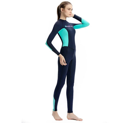 Women's Wetsuit Quick-drying Swimsuit Ladies One-piece Anti-jellyfish Dive Skin Sunscreen Swimming Surfing Snorkeling Rash Guard
