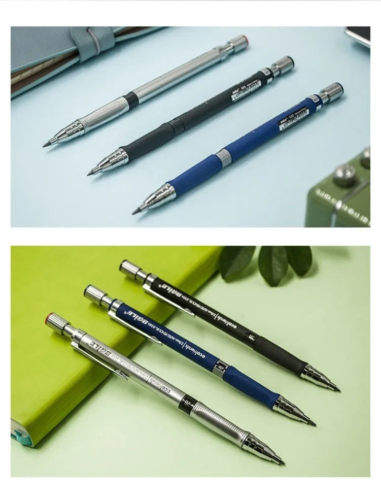 2.0mm Mechanical Pencil Black / Color Lead Refill 2B Sketching Pencil Art Sketch Painting Writing For School & Office Stationery