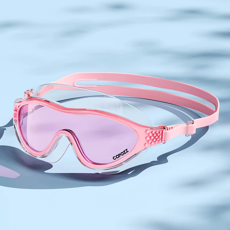 Professional Anti-Fog Men Women Swimming Goggles UV Protection Adjustable Swimming Glasses Large Frame Silicone Pool Eyewear