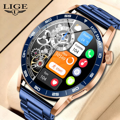 LIGE 2026 Voice Calling Smart Watch Men 1.38" HD IP68 Waterproof Sports Fitness Watches New Man Women Smartwatch For Android iOS
