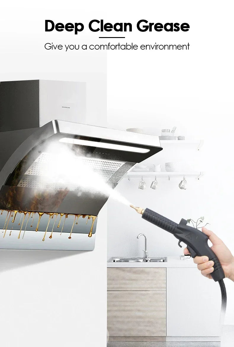 Household Electric Steam Cleaner 3000W 4.5Bar High temperature And Pressure Air Conditioner Range Hood Car Cleaning 110V 220V