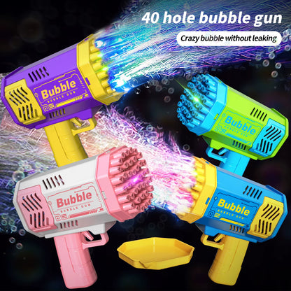 40 Hole Bubble Machine Fully Automatic Bubble Blowing Light Outdoor
