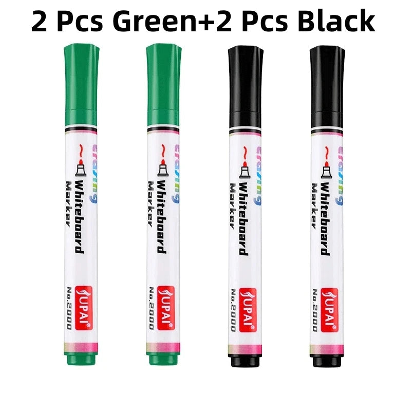 4Pcs/Set Erasable Magnetic Whiteboard Marker Pen Blackboard Marker Chalk Glass Ceramics Office School Art Marker Stationery
