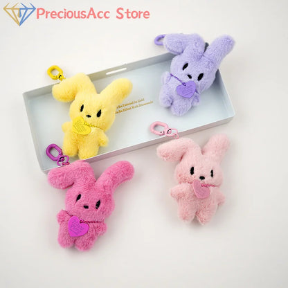 Kawaii Cartoon Rabbit Cute Plush Toys Doll Keychain Creative Backpack Pendant Decoration Kids Children Girls Boys Gifts