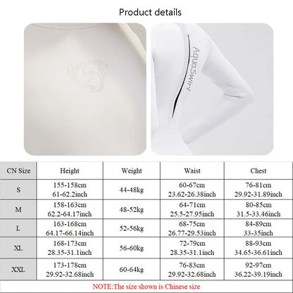 New CR Elastic Women 2.5mm Surfing Bikini Suit Keep Warm Swimwear One-piece Snorkeling Kayaking Scuba Dive White Wetsuit