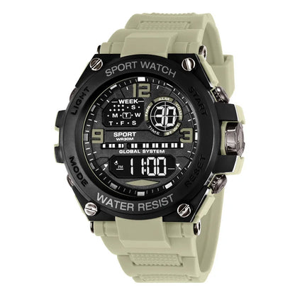 MAYZHISU Sports Electronic Watch for Man Student Teens Outdoor Waterproof Men's Sports Watches LED Digital Clock