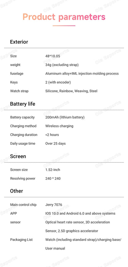 Smart Watch 2.09-inch AMOLED Screen Bluetooth Call Compass Tracker Men Sports Watches Health Monitor Women Smartwatch Waterproof