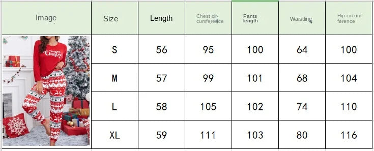 2023 New Autumn and Winter Home Pajamas Women's Christmas Printed Long-sleeved Suit Night Women Sleepwear