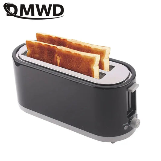 DMWD 4 Pcs Household Toaster Bread Oven 7 Gears Automatic Sandwich Maker Breakfast Machine Double-side Heating Baking Tool 220V
