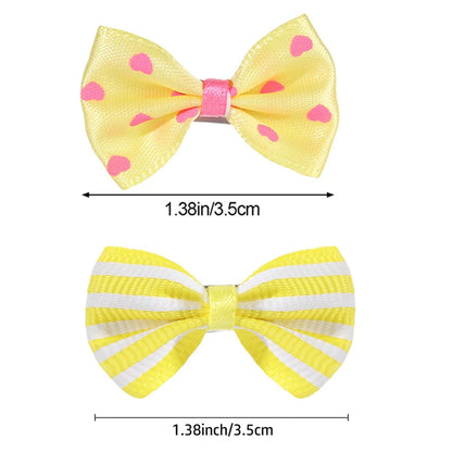 Hair Clips For Dogs Cat Sweet Bow Hairpins Colorful Hair Barrette Puppy Beauty Supplies Pet Butterfly Bows Pet Supplies
