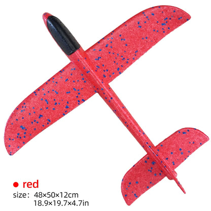 50/33CM Big Flash Foam Plane Glider Hand Throw Light Inertial AirPlane EPP Outdoor Launch Fun of Kids Toys for Children Boy Gift