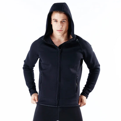 Unisex 2MM Neoprene Long Sleeves Jacket Hooded Cold and Waterproof Warm Top Windbreaker for Men and Women