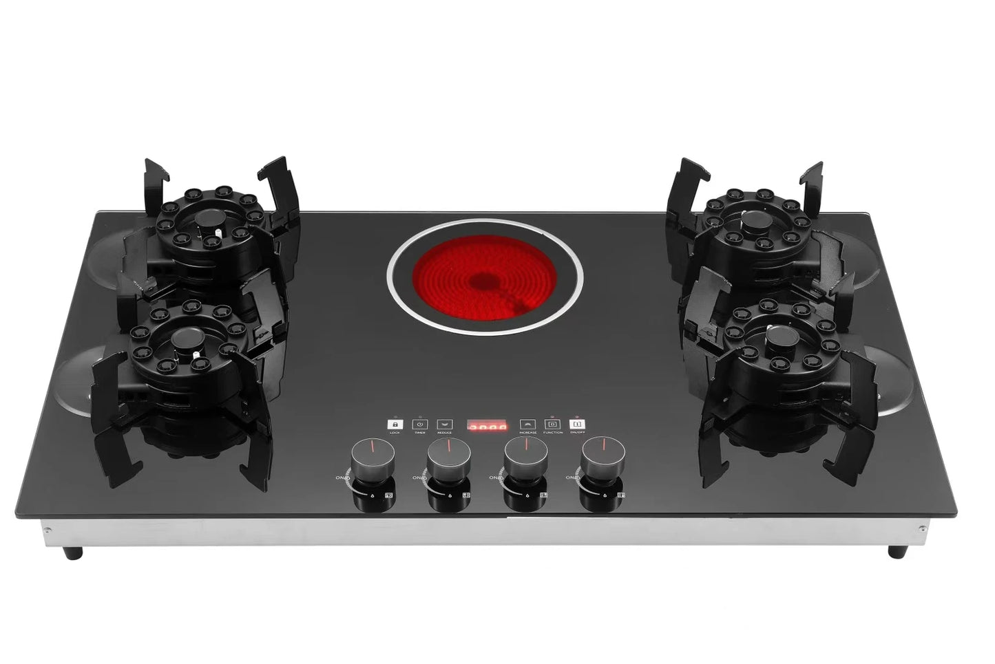 Built-In 5 Burner Gas and Electric Cooktop for Household Use Gas Hob Gas Stove for Industrial and Residential Use