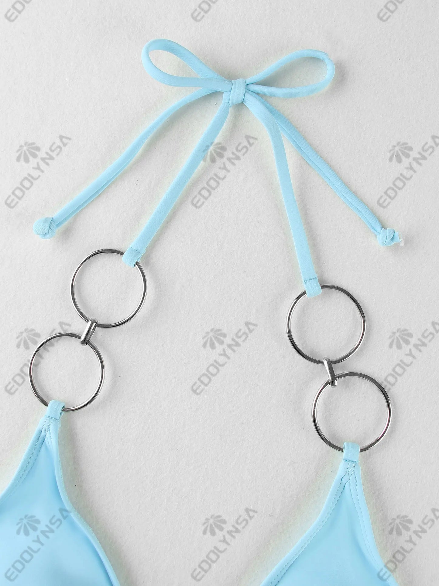 3 Piece Bikini Sets Nightclub Partywear Brazilian Swimsuit O-Ring Bathing Suit with Skirt Thong Biquini Swimwear Women K168