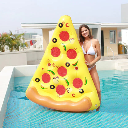 Hot Giant Pizza Swimming Pool Floating Inflatable Mattress Swimming Ring Circle Island Cool Water Party Pool Toy Pool Float