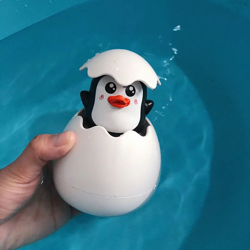 Kids Bath Toys Baby Cute Duck Penguin Egg Water Spray Sprinkler Bathroom Sprinkling Toy Beach Shower Swimming Toddler Toys Gift