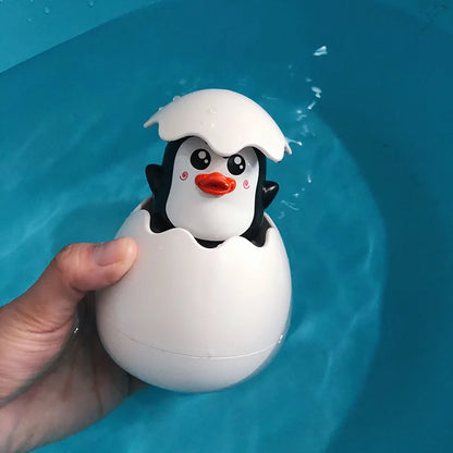 Kids Bath Toys Baby Cute Duck Penguin Egg Water Spray Sprinkler Bathroom Sprinkling Toy Beach Shower Swimming Toddler Toys Gift