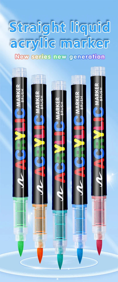 Guangna 360 288 Colors Acrylic Markers Brush Pens Fabric Rock Painting Pen Stone Ceramic Glass Wood Making school Art Supplies