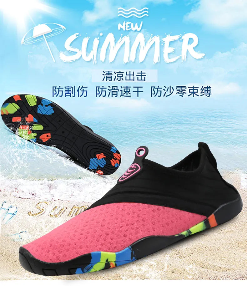 Men Women Aqua Shoes Sneakers Quick Dry Swimming Footwear Unisex Outdoor Breathable Upstream Beach Shoes 35-45#