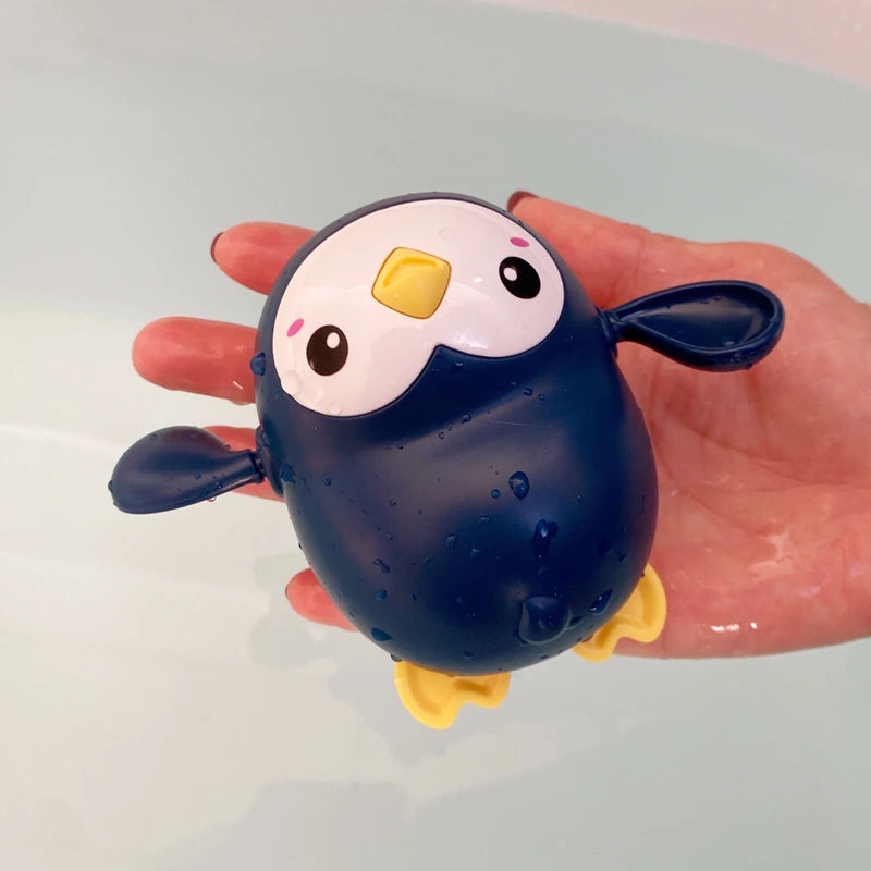 New Summer Bathroom Bath Shower Baby Clockwork Swimming Children Play Water Cute Little Duck Bathing Bathtub Toys For Kid Gifts