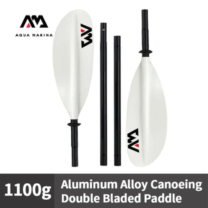 KP-1 Aluminum Alloy Canoeing Double Bladed Paddle 4-section Surf Board Rowing Oars Kayak Boat Parts 230cm Paddle