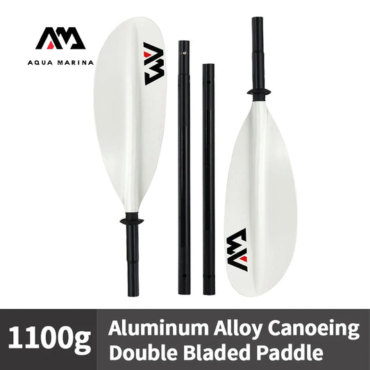 KP-1 Aluminum Alloy Canoeing Double Bladed Paddle 4-section Surf Board Rowing Oars Kayak Boat Parts 230cm Paddle