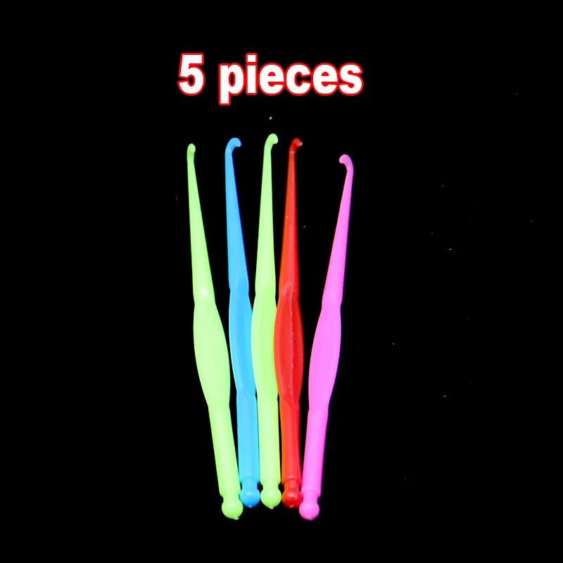 600Pcs New ColorTransparent  Fluorescence Glow Bracelets Making Supplies DIY Rubber Loom Bands Wrist Necklaces Child Party Toys