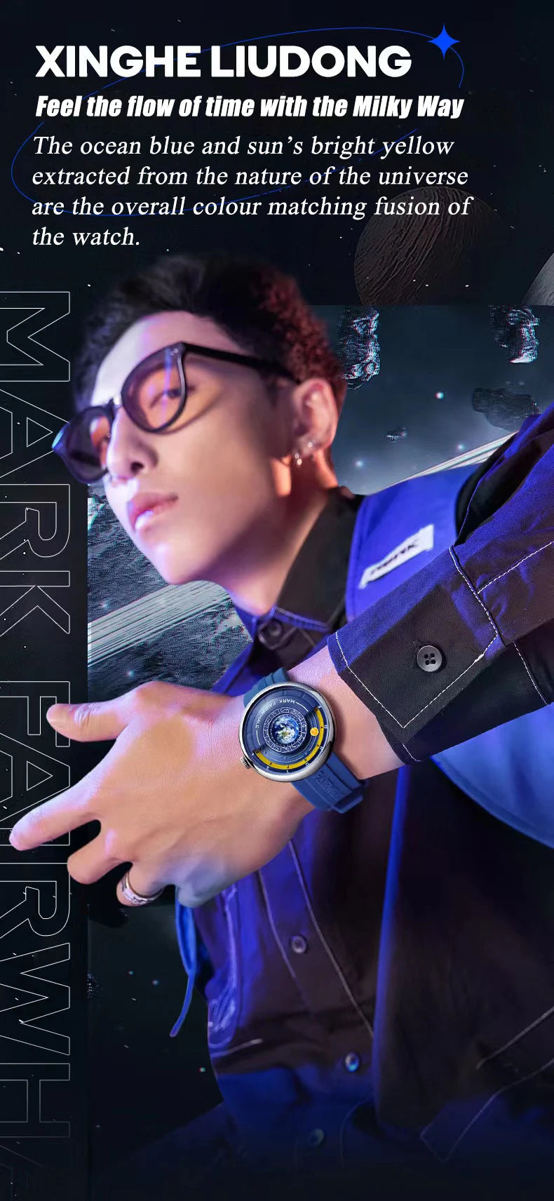 Mark Fairwhale 5700 Luxury Earth Men's 2025 Quartz Watches Sport Waterproof Men Wristwatch Innovative Hands Clocks reloj hombre