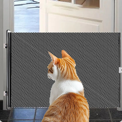 Retractable Baby Gate Pet Gate Extendable Baby Safety Gate Multifunctional Animal Fence Cat Barriers 40x125cm Pet Supplies
