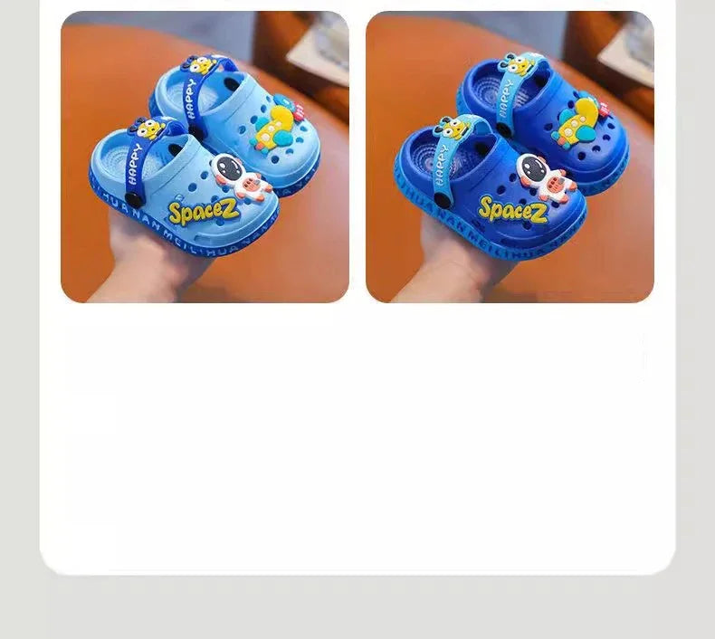 Shoes  Children's  Cartoon Baby Soft-Soled Sandals – Ultra-Light Anti-Slip Infant Closed-Toe Sandals for Boys & Girls Beach