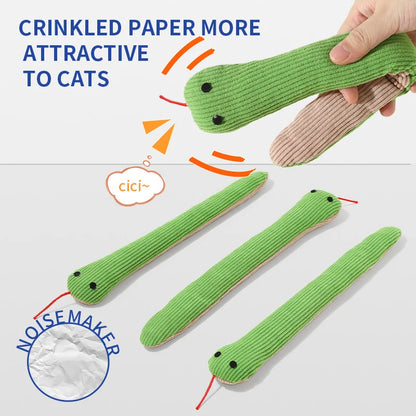 Hot sale Dog Toy Snake Interactive Toy Kitten  Kick Toy Interactive Pet Toy for Indoor Cats 16.5 Inches Pet Supplies