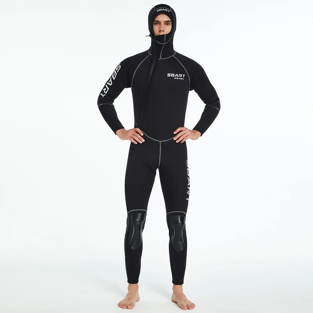 3MM diving suit men's and women's thickened diving suit men's warm hooded swimming wet suit surfing suit jellyfish suit