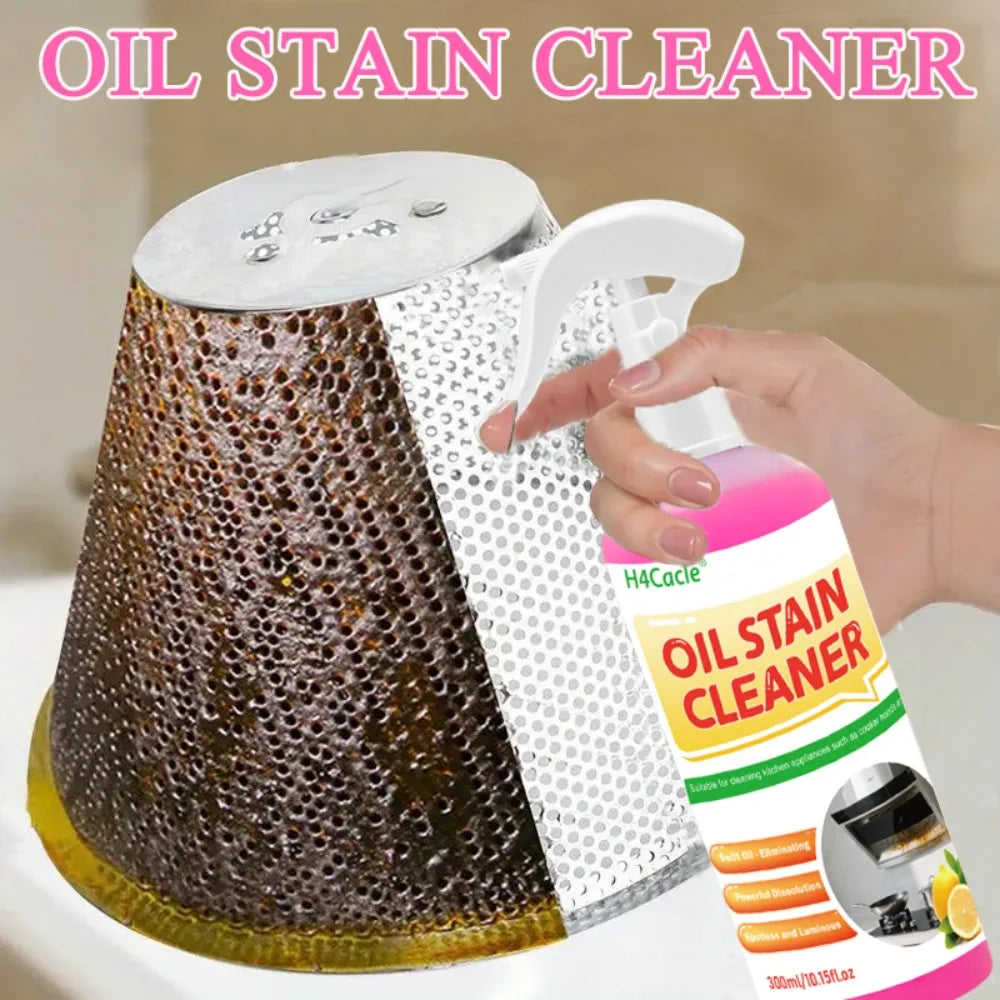Heavy Duty Kitchen Grease Remover Oil Stain Cleaner Heavy Oil Remover Easily Cleans Stoves Oven Range Hoods Grease Removal Spray