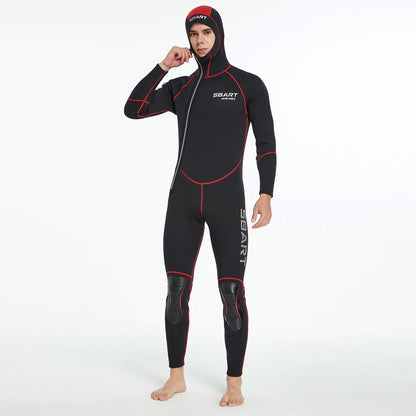 3MM diving suit men's and women's thickened diving suit men's warm hooded swimming wet suit surfing suit jellyfish suit