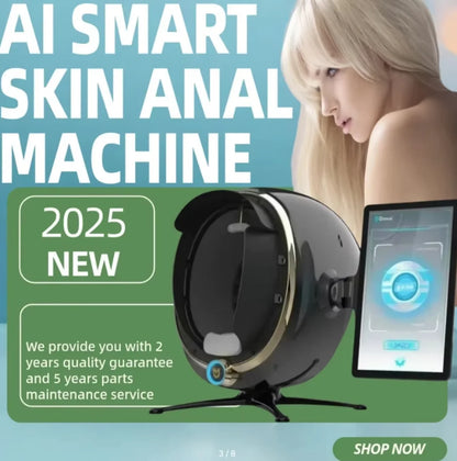 3D Skin Scanner Care Facial Analyzer Monitor Machine Magic Mirror Portable Testing English Detector Face Camera Test Analysis