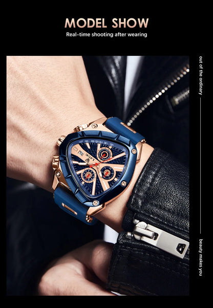 LIGE Original Luxury Men Watch Waterproof Sport Mens Quartz Wrist Watches Business Big Dial Wristwatches Relogio Masculino+BOX