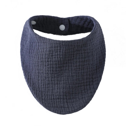 Baby Bibs Organic Cotton Muslin Scarf Burp with for Triangle Gauze Water Absorb Bandana for Boys Girls