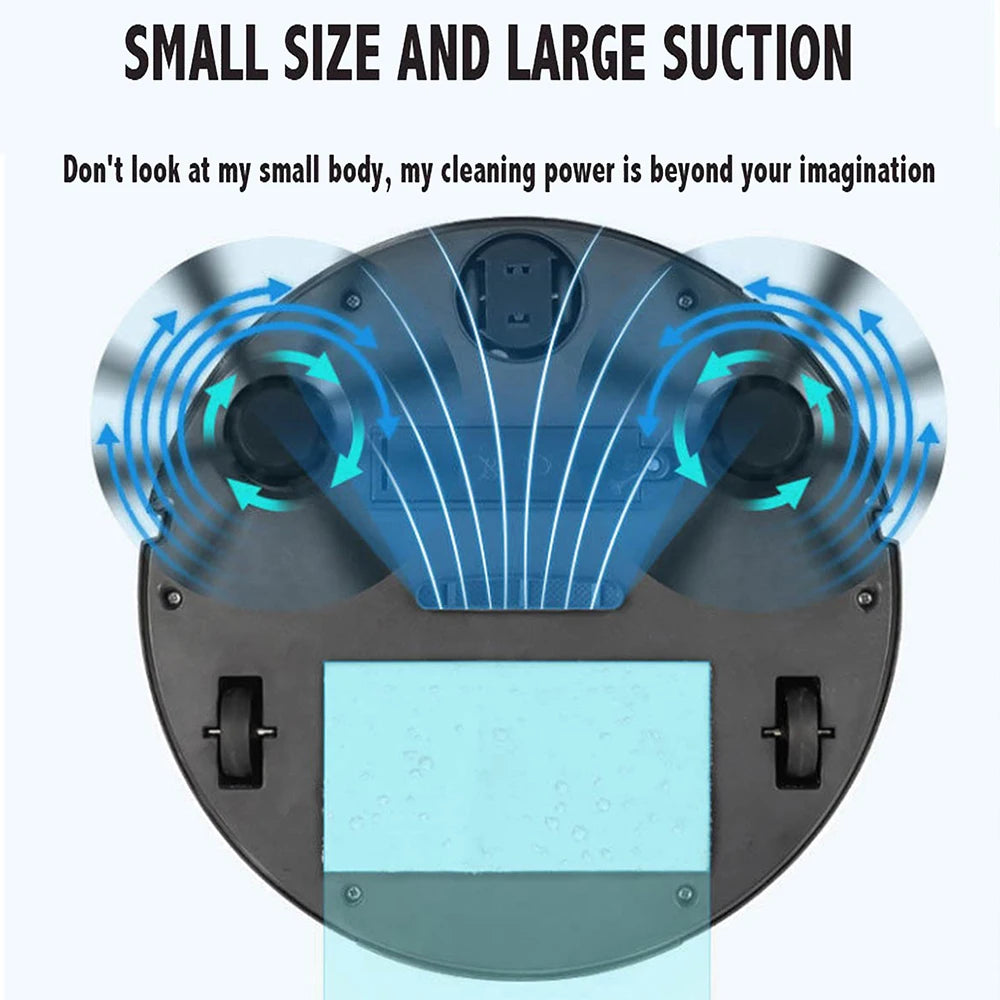 NEW 3 In 1 Smart Sweeping Robot Home Mini Sweeper Sweeping and Vacuuming Wireless Vacuum Cleaner Sweeping Robots For Home Use