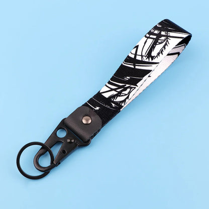 Anime Dragon Keychain For Car Motorcycle Cool Short Lanyard Wrist Strap Key Holder Cosplay Accessories Toys Gifts