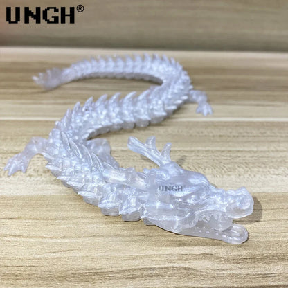 UNGH Multi-Jointed Action Figure Dragon 3D Printed Assembly Movable 13 Body Movable Robot Toys Gifts For Children