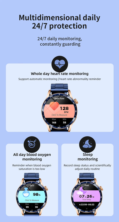 LIGE 2026 Voice Calling Smart Watch Men 1.38" HD IP68 Waterproof Sports Fitness Watches New Man Women Smartwatch For Android iOS