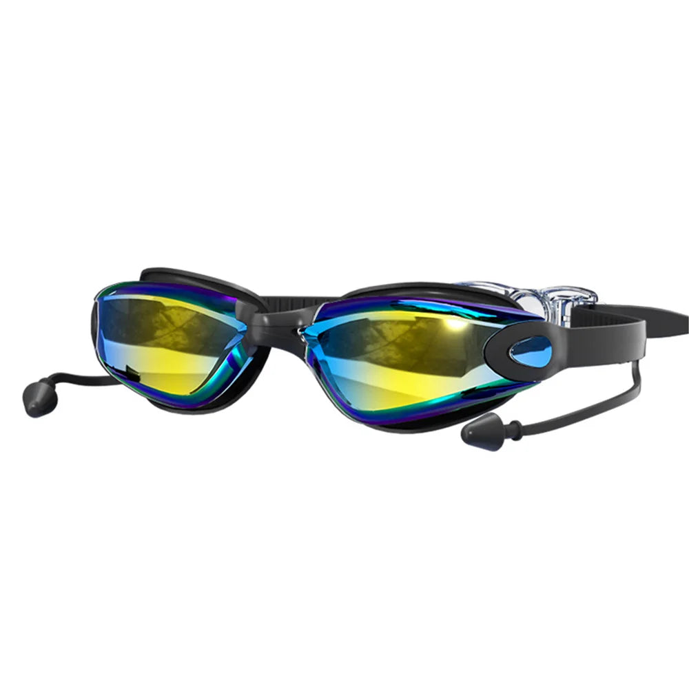 Creative HD Summer Swimming Goggles Anti Fog Waterproof Swim Eyewear Adjustable Silicone Diving Swim Glasses Men Women