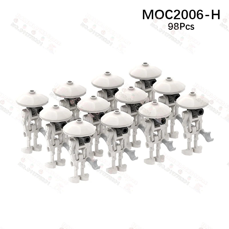 Sci-Fi Movie Series Droid Building Blocks Creative Mini Collector Turret Robot Annihilator Robot Model Bricks Toys For Kids Gift